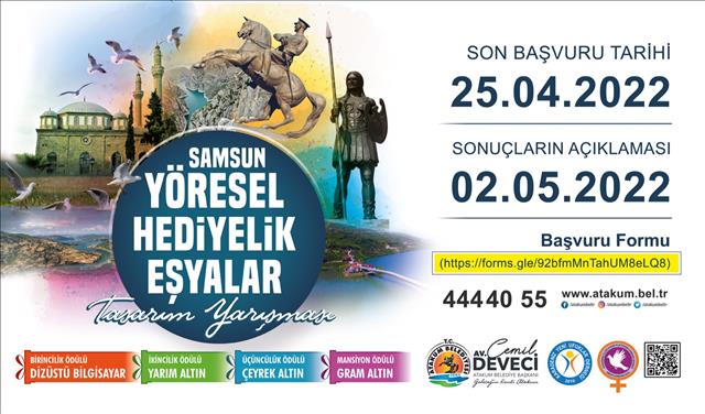 Samsun Yöresel Hediyelik Eşyalar Tasarım Yarışmasına Başvurular Başladı 